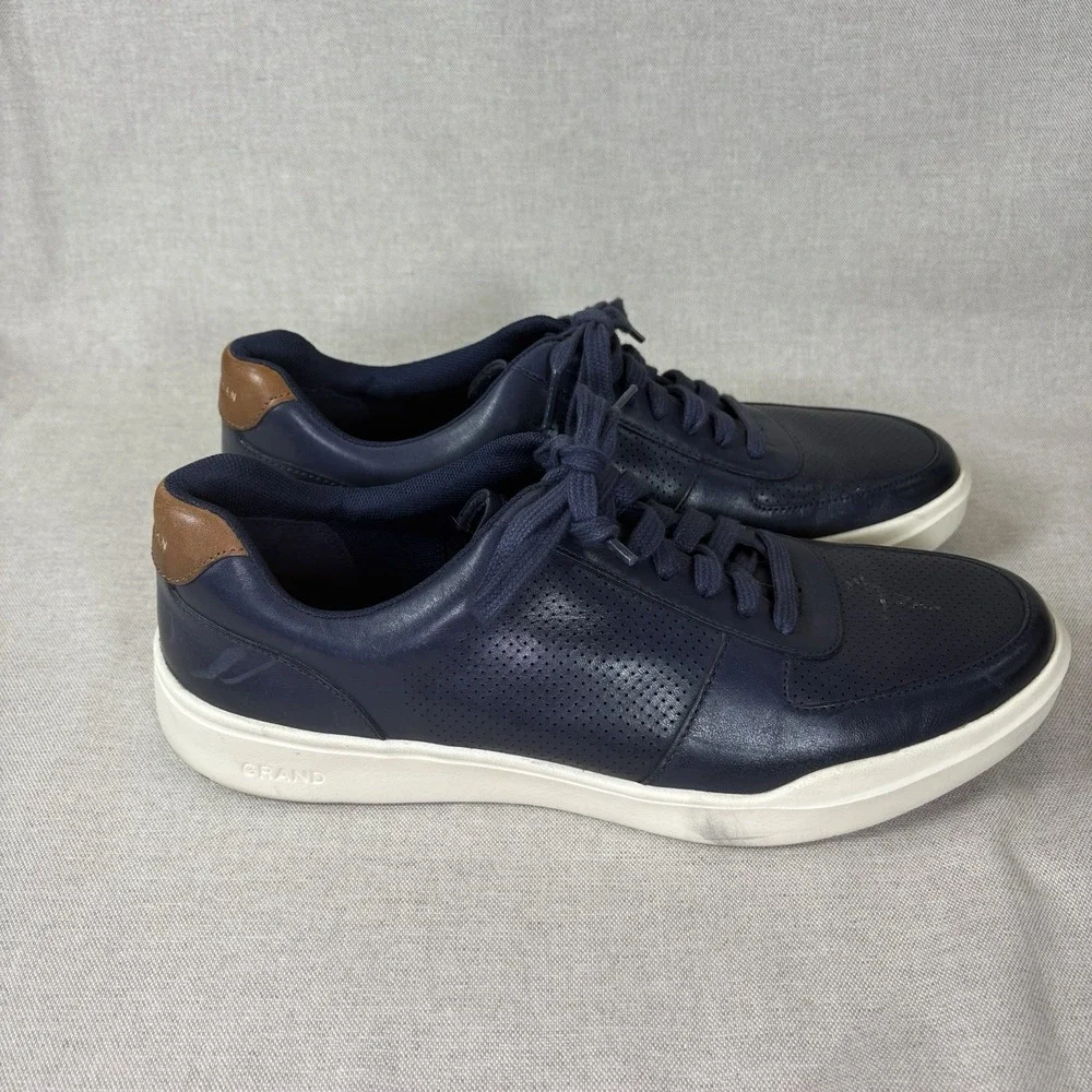 Cole Haan Z2806 Navy Grand Crosscourt Modern Perf Casual Sneaker Size‎ 10 M
